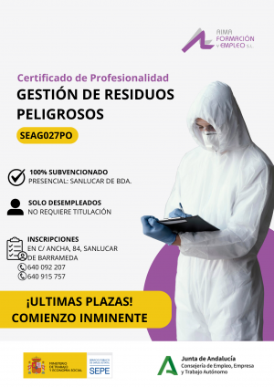 SEAG027PO - GESTIÓN DE RESIDUOS PELIGROSOS