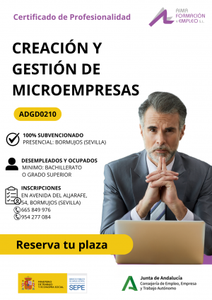 (ADGD0210) - CREACIÓN Y GESTIÓN DE MICROEMPRESAS -FPE 2025 (SEVILLA)