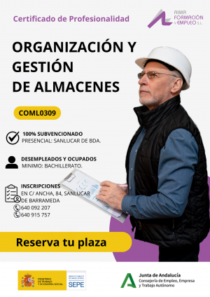 (COML0309) - ORGANIZACIÓN Y GESTIÓN DE ALMACENES -FPE 2025 (CADIZ)