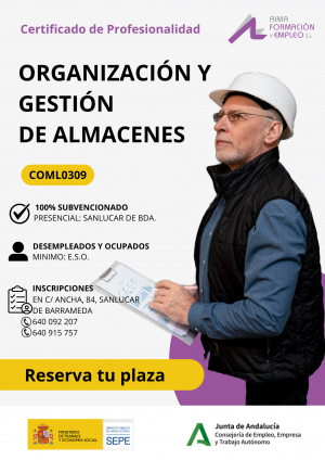 (COML0309) - ORGANIZACIÓN Y GESTIÓN DE ALMACENES -FPE 2025 (CADIZ)